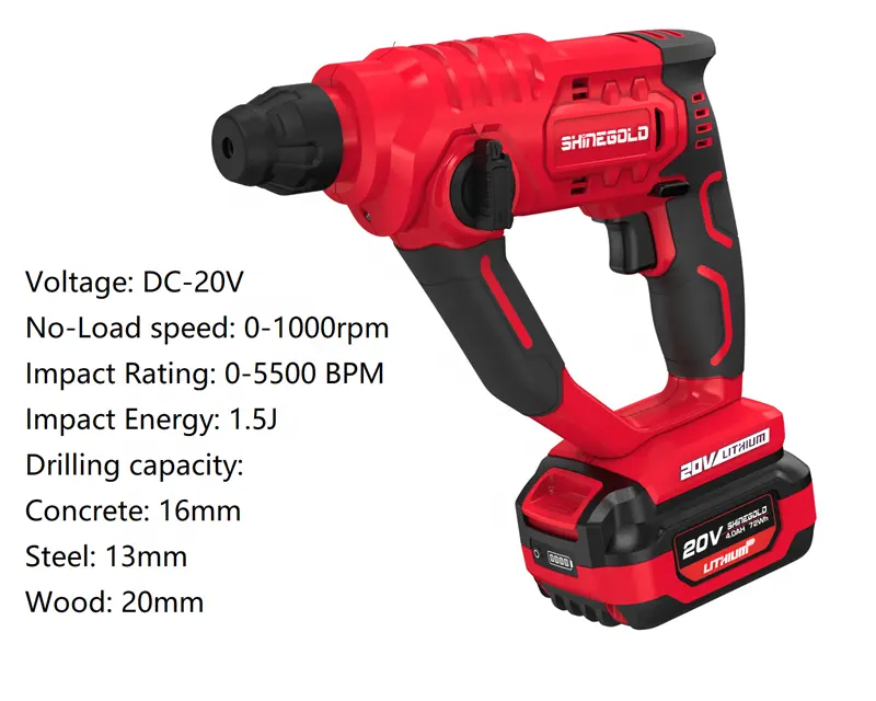 Rotomartillo eléctrico multiusos de alto torque