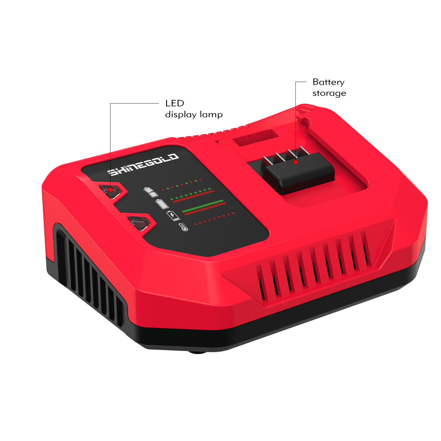 Nueva llegada 4000mah 20V 4.0 Ah Li-ion Cargador rápido con protección de sobrecarga